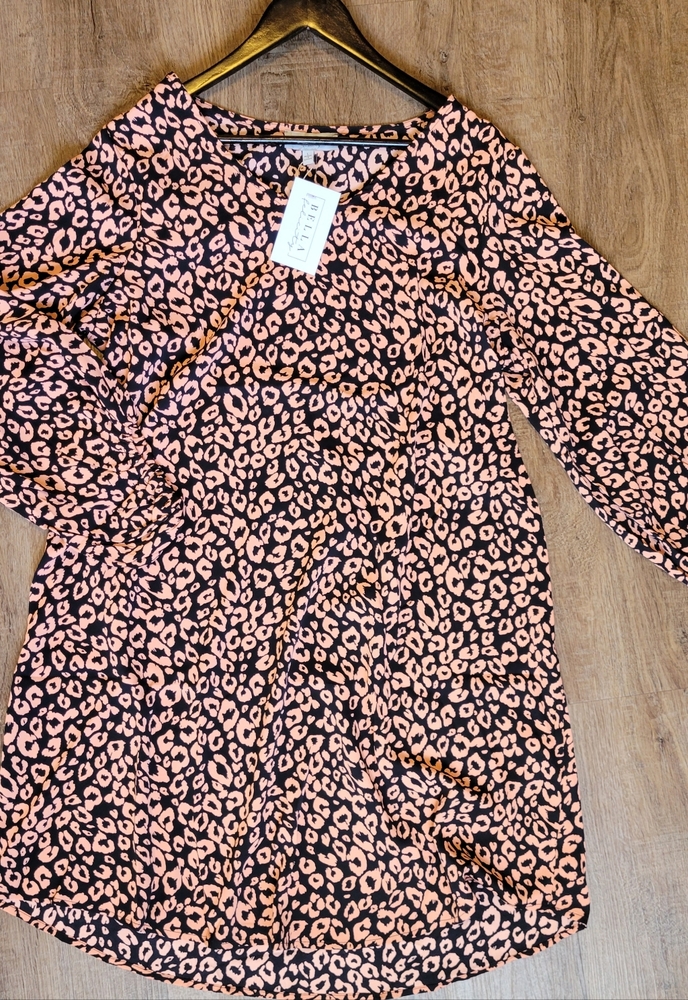 HAYDEN L.A leopard A-line dress size L
